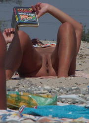 A nude posing at the Rarawa Nudist Image 1