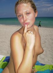 A nude girl at the Copacabana Image 1