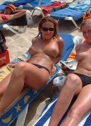 A bikini cutie going topless on the Copacabana Image 9