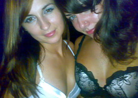 Two my girlfriends showing their tits and panties. Image 4