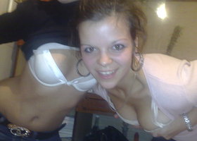 Two my girlfriends showing their tits and panties. Image 9