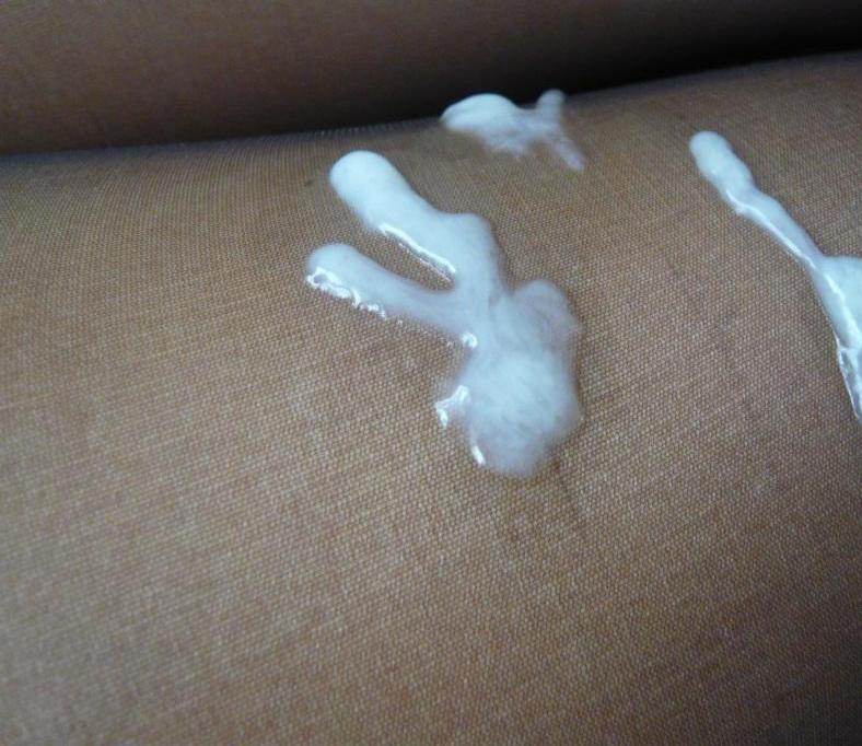 Sperm on stockings.