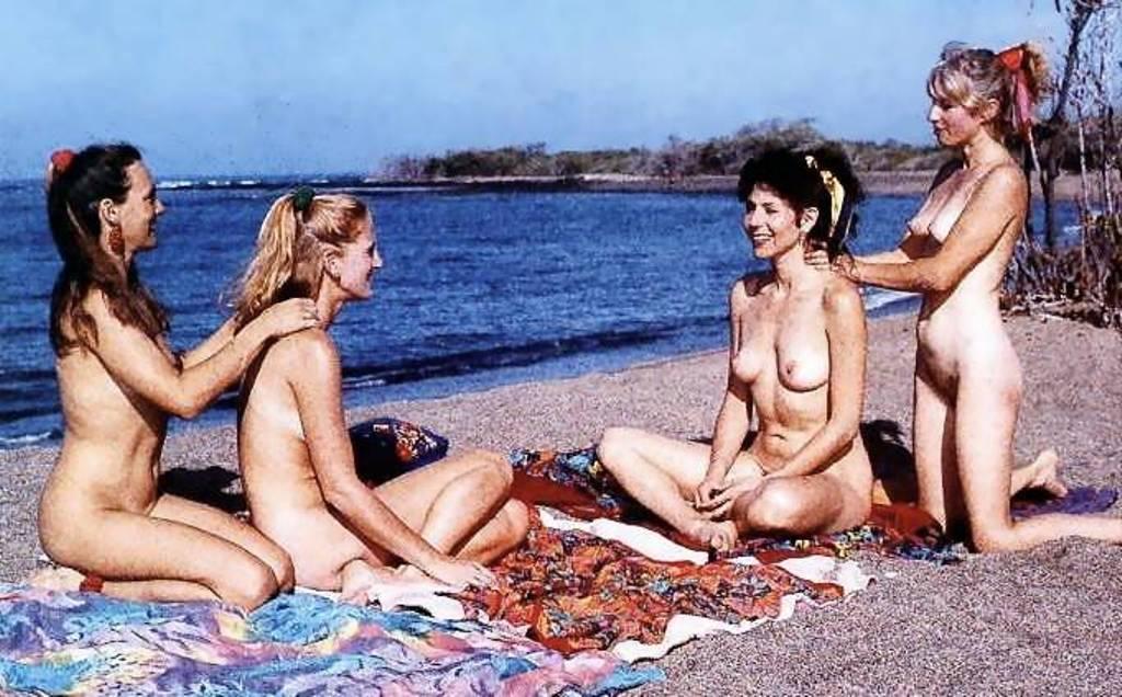 Foursome Vintage Porn Beach - Vintage Beach Nudist
