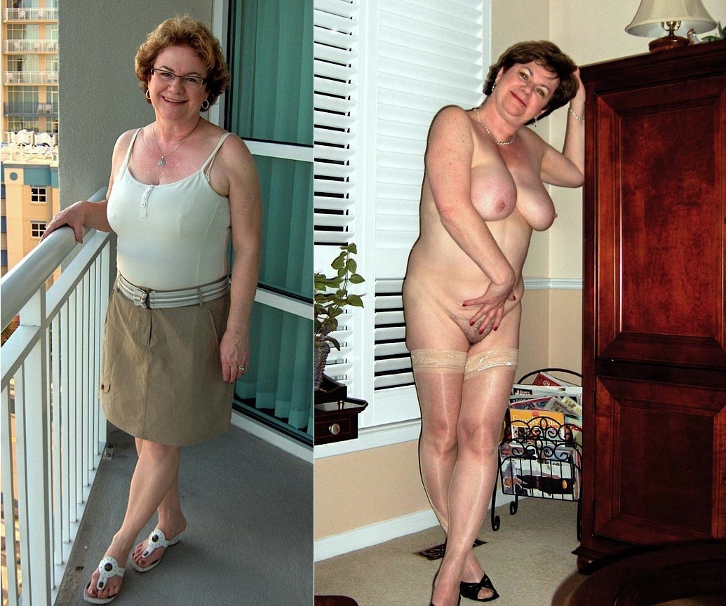 Do you want to compare how a woman looks dressed and undressed? 