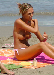 Girls topless at the Copacabana Image 1