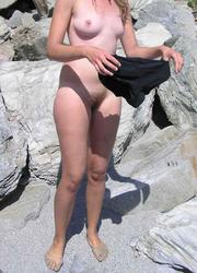 A bikini cutie going topless on the Mazo Image 5