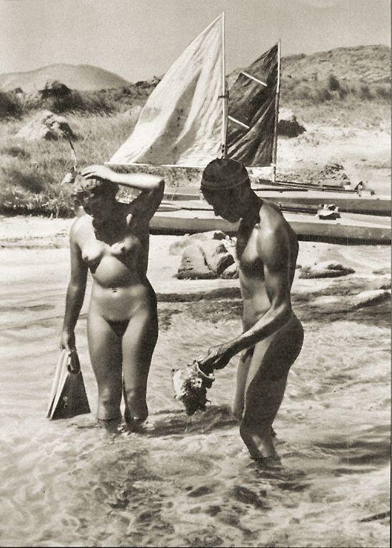 Vintage Beach Nudist.